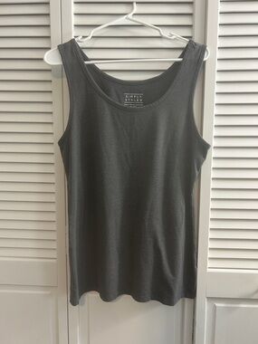 Simply Styled Charcoal Sleeveless Tank Top